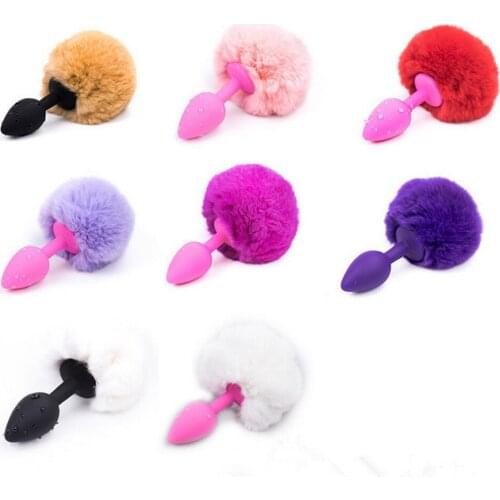 Anal Toy Butt Plug Bunny Tail Anal Plug Anal Sex Toys for Adult