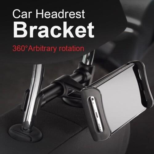 Car Rear Pillow Tablet Phone Holder Stand iPhone iPad Air Pro Universal Car Tablet Stand Seat Headrest Bracket Mount Support