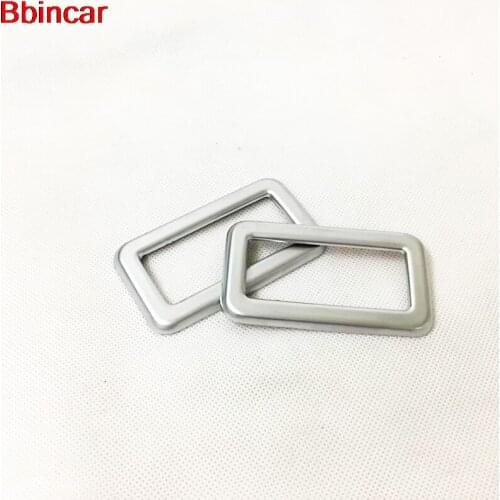 Bbincar ABS Chrome Rear Tail Reading Lamp Light Cap Sticker Moulding Trim 2pcs For Jaguar F-PACE 2016 2017 2018