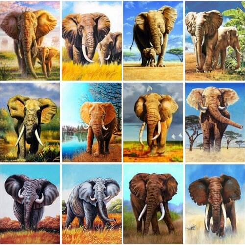 EverShine Diamond Painting Full Square Animals Cross Stitch Diamond Embroidery Kits Eelpahnt Picture Rhinestones Art Hobby Gift
