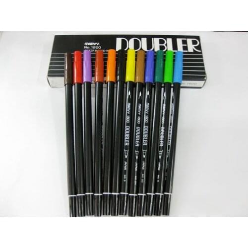 Good Quality!!! MARVY double sides 1800 watercolor brush art markers,good partner of your art work