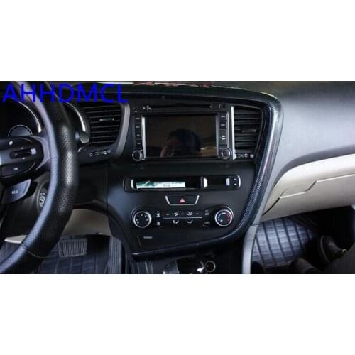 Car Interior Mouldings Modification Decorative Trim Frame Interior Sequins Carbon Fiber Color For Kia K5 2010 2011 2012 2013
