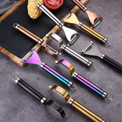 Kitchen Gadget 304 Stainless Steel Paring Knife Multi-function Apple Potato Peeler Melon Fruit Planing Kitchen Cutter Acssessory