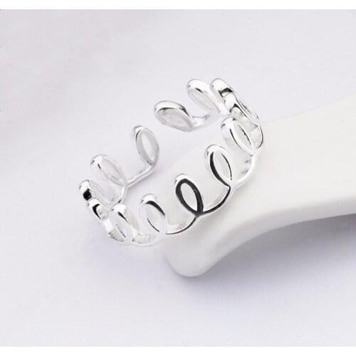 Fashion Black Crown Ring Female Birthday Party Accessories New Arrival Girl Silver 925 Finger Rings Jewelry Women Ring Open Size