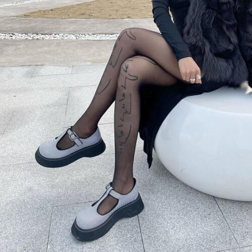 Fashion Socks Human Side Face Outline Line Profile Silhouette Abstract Art Portray Portrait Sketch Thigh High Women Stockings