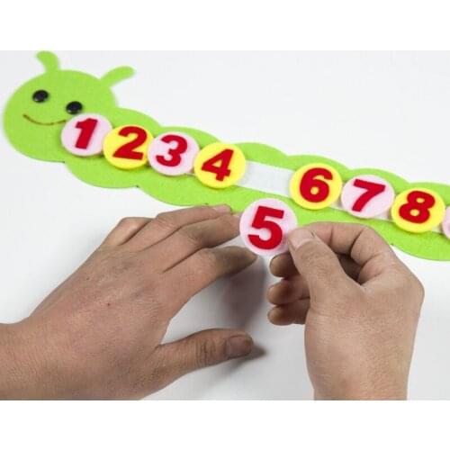 Montessori Mathematical Game Color Sorting Worm Kid Preschool Kindergarten Teaching Aids Educational Early Learning Toys