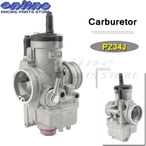 Motorcycle Carburetor 34mm PZ34J For 177mm Zongshen 250cc Water Cooled 4 Valve Engine NC250 Dirt Bike ATV Quad