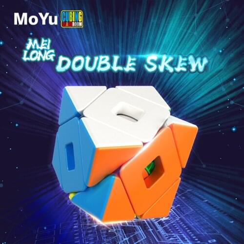 MoYu meilong double skew 3x3 magic-cube stickerless puzzle professional speed cubes educational toys for students