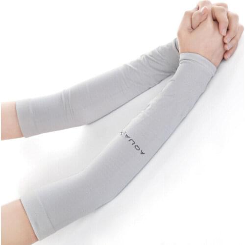 1 Pair Outdoor Cooling Arm Sleeves Sun Protection Cuff Arm Protector for Cycling Hiking Summer Anti-UV Stretchy Arm Sleeves