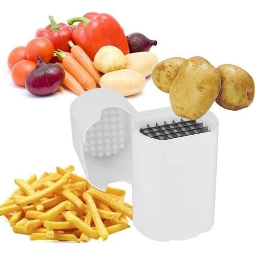 New Kitchen Fries One Step French Fry Cutter Potato Vegetable Fruit Slicer Tools
