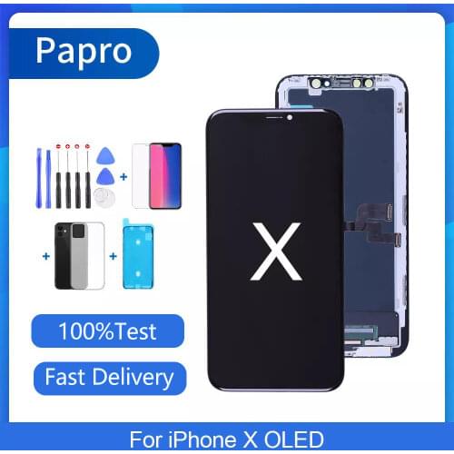 OLED Screen For iPhone X LCD Touch Screen With 3D Touch Digitizer Replacement Display True Tone Supported For iPhoneX Parts