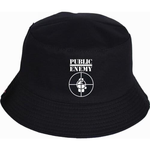 Fashion hats Public Enemy Bucket Hats Summer pop Us Rap Cotton Women Men fisherman hat Outdoor sunshade cap fishing hation hats