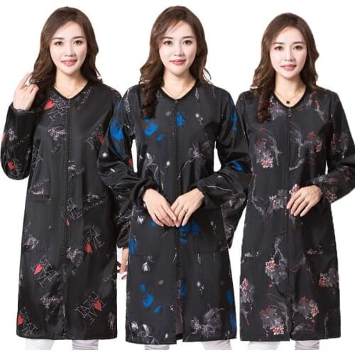 Professional Anti-static Hairdressing Long Sleeve Work Clothes Pet Grooming Haircut Work Clothes Barber Shop Hair Salon Groomer