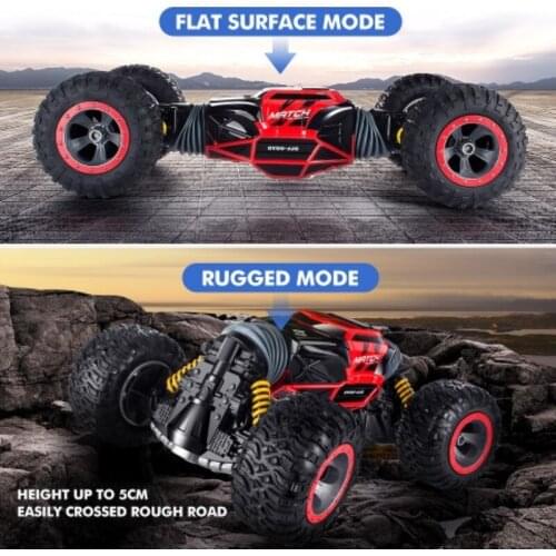 RC Car 4WD Double-sided Walking 2.4GHz One-Button Transformation Of all-Terrain Vehicle Drift Climbing Car Remote Control Car