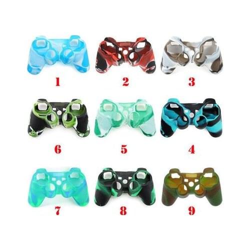 Multicolor Silicone Skin Protective Case Cover for Sony PS3 Controller random color