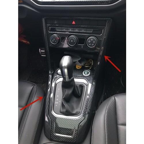 For Volkswagen T-ROC 2018-2020 ABS Chrome Gearshift Water cup air conditioning knob decorative frame protection car accessories