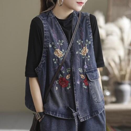 Женские джинсовые жилеты Werainyee China At AliExpress