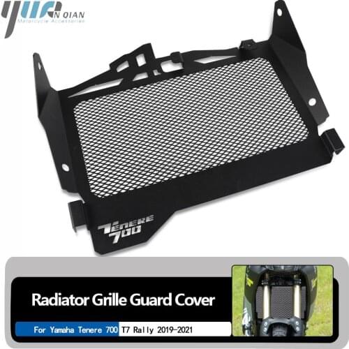 Motorcycle TENERE700 Black Motorbike Radiator Guard Grille Protector Cover Water Tank Protect For YAMAHA TENERE 700 T7 Rally t7