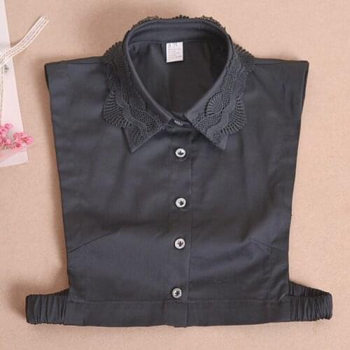 Fashion chiffon Vest removable collares sweetie cool blouse newly design black white neck Choker Necklace Women Detachable Dick