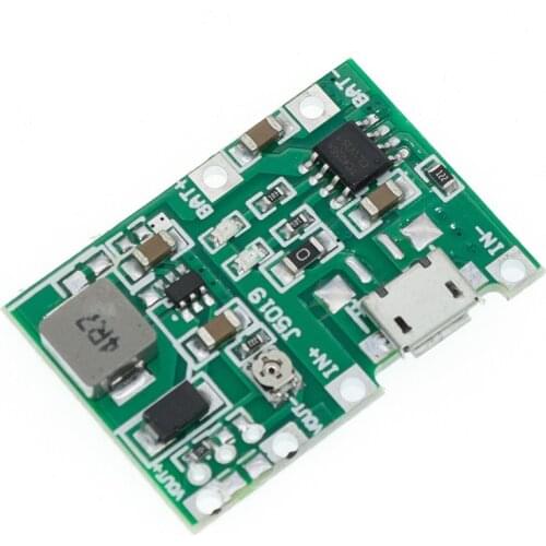 1PCS 3.7V 4.2V Lithium Li-ion 18650 Battery Charger Board DC-DC Step Up Boost Lithium Battery Charging Step-Up Board Module