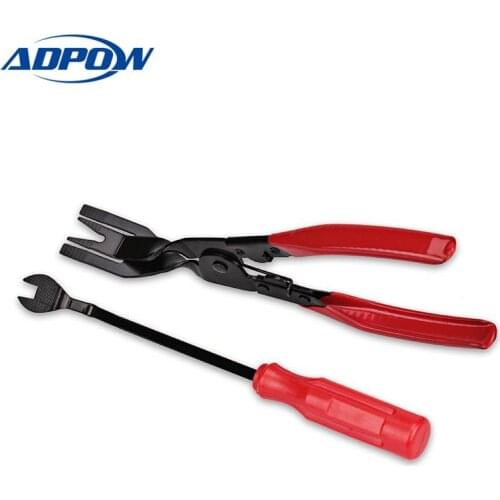 2pcs/Set Car Door Panel Nail Puller Fastener Trim Panel Clip Pliers Auto Car Door Card Panel Trim Car Clip Pliers