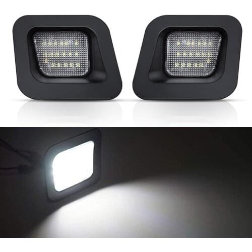 2PCS LED License Plate Lights auto number plate lamp car light assembly luces for Dodge Ram 1500 2500 3500 2003-2018 error free