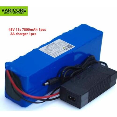 48 V to 7.8ah 13s3p High power 18650 mAh 7800 battery Electric car Electric motorcycle DIY battery BMS protection + 2A charger