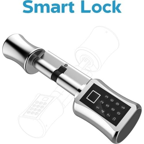 Autamation Home Lock Smart Door Lock Fingerprint Storage Door Lock Backup Key Password Door Lock Anti-thief Alarm Lock
