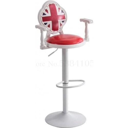 Bar Chair Modern Simple High Chair Bar High Stool Mobile Phone Store Stool Back Bar Stool Domestic Lift Bar Chair