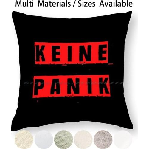 No Panic Pillow Case Throw Pillow Cover Cotton Linen Flax No Panic Udo Lindenberg Calm Down Creative Trending Vintage Gift