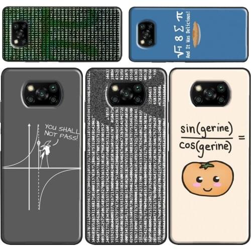 Funny Math Formulas Equations Case For POCO F3 F1 F2 M3 X3 Pro Cover For Xiaomi Mi 11 Lite Ultra Mi 10T Pro 9 10 Lite
