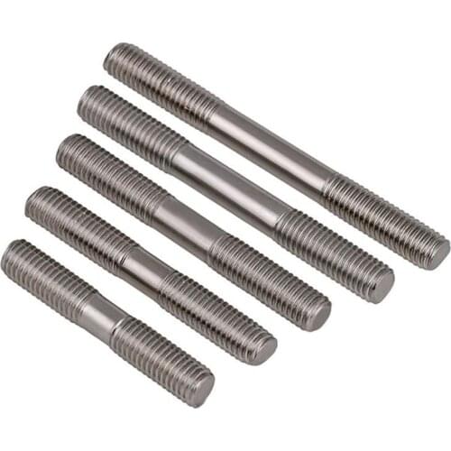 M6 M8 M10 M12 Double End Thread Rod 316 Stainless Steel Dual Head Threaded Bar Headless Stud Bolts Screw Tooth Stick