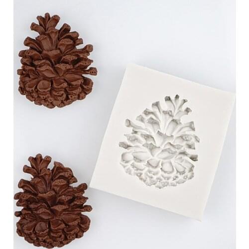 Elastic Cake Mold Cute Silicone Pine Cone Shape Easy to Demold Chocolate Mold for Home Cake Mold Chocolate Mold Cake Molds 2021