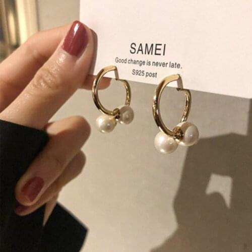 Classic Imitation pearl Earrings Natural Pearl Fashion Jewelry Womens Stud Earrings Wedding Jewelry Quality Bridal Earrings