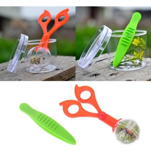 Reptile Amphibian Feeding Litter Poop Cleaning Clamp Insect Tweezers Clip Tool