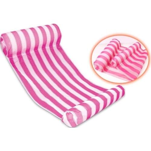 Stripe Water Hammock Lounger Pool Float Inflatable Air Mattress Swimming Pool Equipment Swimming Accessories