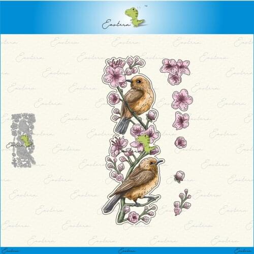 Birds on Cherry Blossom Cutting Dies new 2020 Metal mould dies Scrapbooking Paper Making Craft die Matching color paper dies die