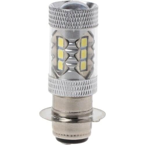 PX15D H6 80W 6500K 16 LED White Headlight Fog Light Driving Bulb Lamp For Motorcycle Bicycle Bike