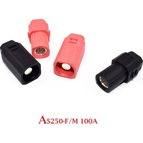 AS250 model airplane plug high current 100A motor lithium battery connector charging male and female connector anti-reverse inse