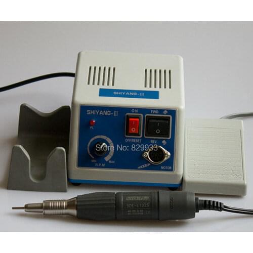SHIYANG-III Hand Grinder Power Engine SDE-L102S Handpiece 35K r/m Micromotor N3 Dental Lab, Jewelry, Stone, Nail File Carving