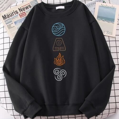 2021 New Man Hoodies Avatar The Last Airbender Print Fashion Sweatshirts Autumn Spring Loose Casual Pullover Homme Streetwear