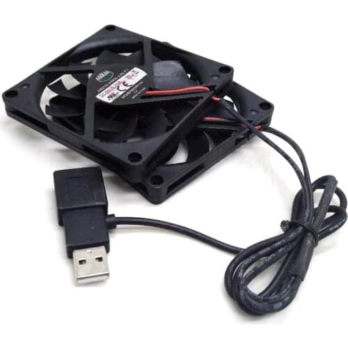 2pcs/pair 5v Fan Slim USB Fan 80mm*10mm DC5V A8010-20RA-2JN-F1 5V 0.25A 8010 8CM Ultra-thin Silence Cooling Fan