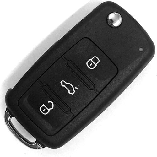 High Quality 3 Buttons 202AD Remote Car Key Case Shell For V olkswagen V W Lavida With lights in the upper right corner