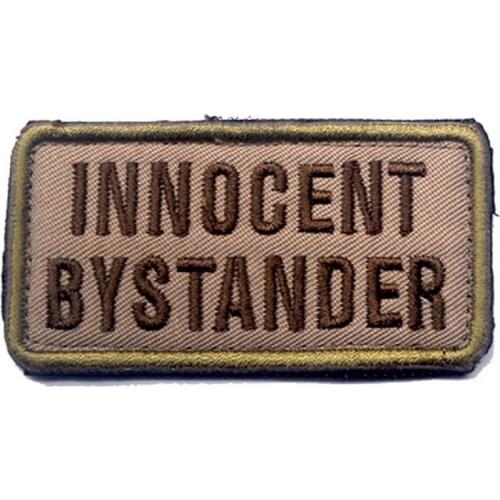 Embroidery Patches Loops And Hook Innocent Bystanders Patch
