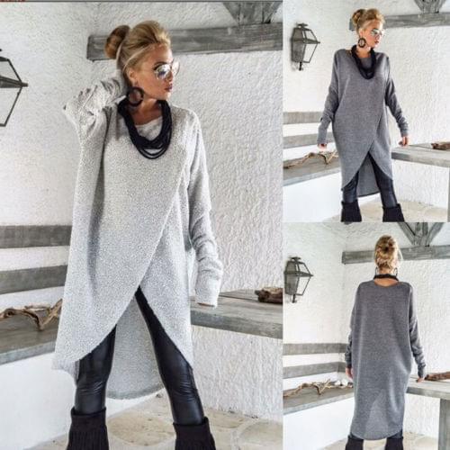 Women Long Sleeve Blouse Ladies Sweatshirt Blouse Solid Round Neck Jumper Pullover Tops