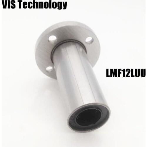 1pc LMF12LUU 12mm Longer Round Flanged Type Linear Bushing Ball Bearing CNC parts for RepRap 3D printer