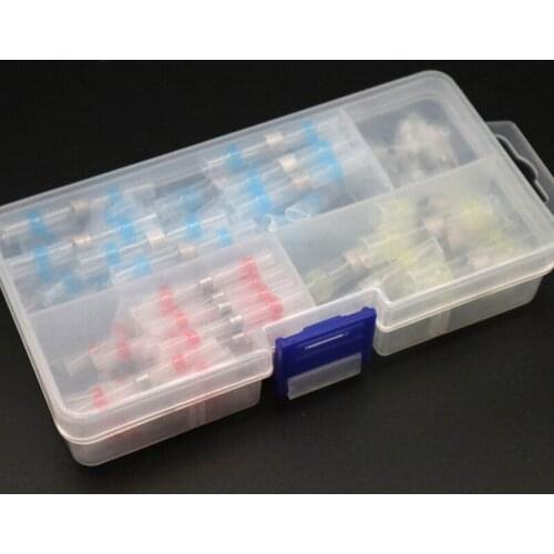 100Pcs Soldering Butt Connector With Shrink Tube Electrical Wire Splice Insulated Cable Electronic Terminal Waterproof