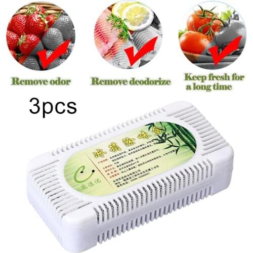 3Pcs/set Bamboo Charcoal Air Purify Deodorizer Fridge Freezer Closet Deodorant Box