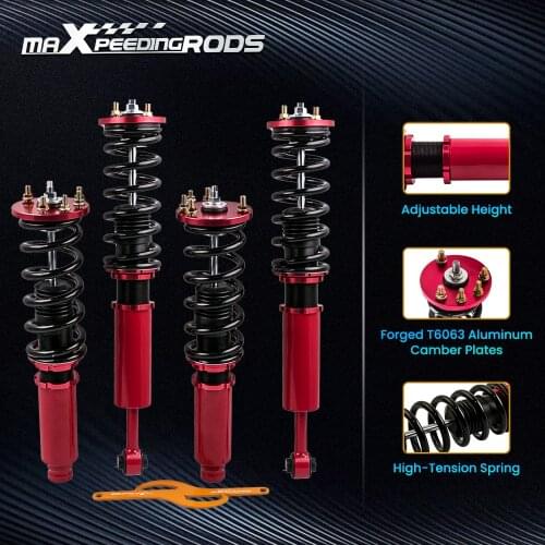 4pcs Coilover Suspension shock Struts For Honda Accord 2003-2007 Acura TSX 2004-2008 Coilovers Spring