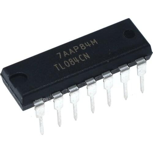5pcs/lot TL084CN TL084 JFET-INPUT OPERATIONAL AMPLIFIERS DIP-14